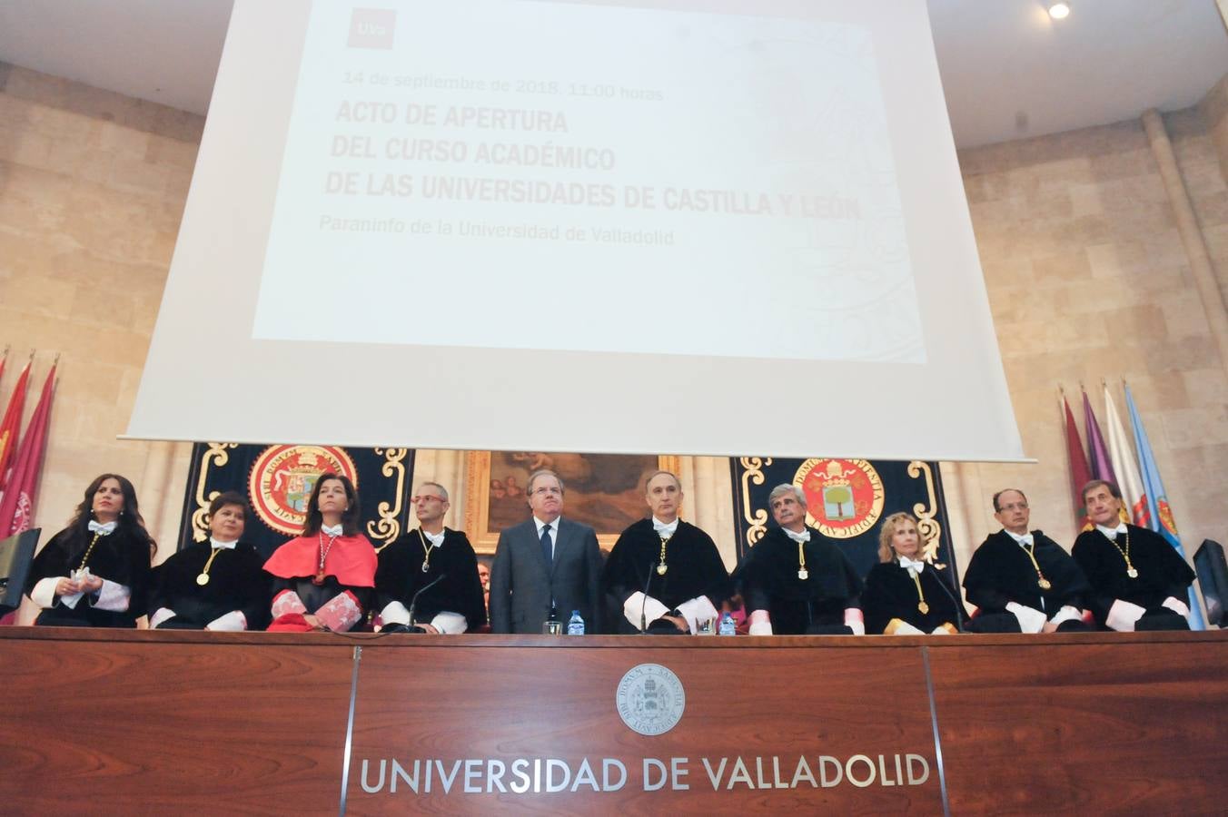 En su discurso, el rector Antonio Largo ha destacado el esfuerzo realizado por la universidad vallisoletana en materia de transparencia