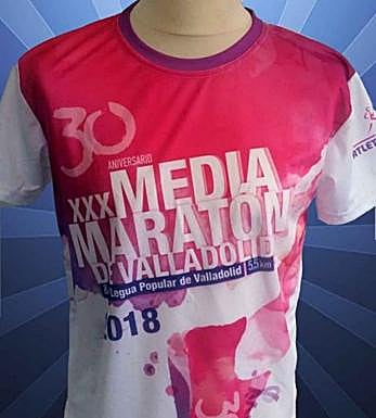 Modelo de camiseta ultraligera (80 gramos) con motivos del cartel. 