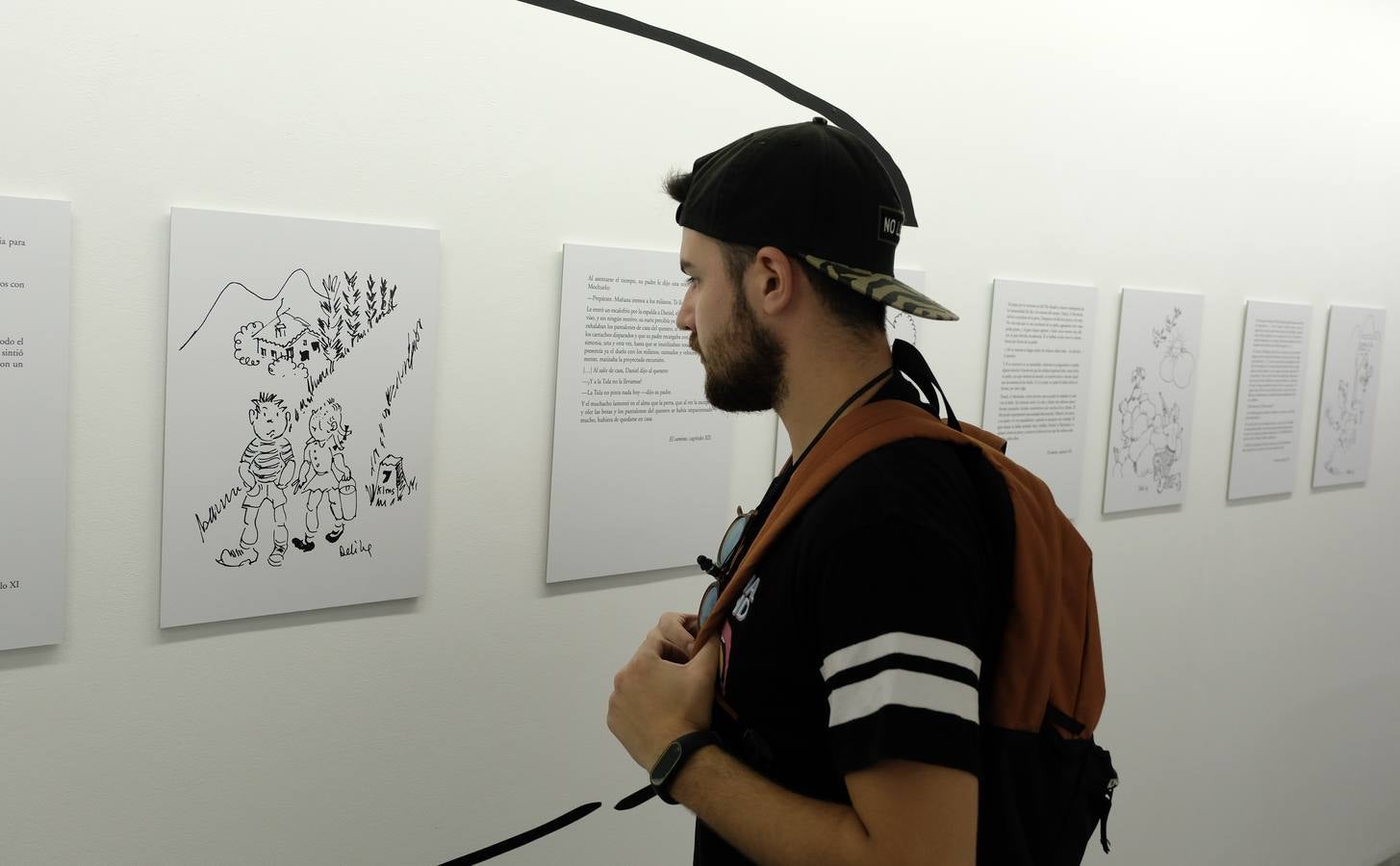 La exposición muestra una de las facetas menos conocidas del escritor a través de 21 dibujos