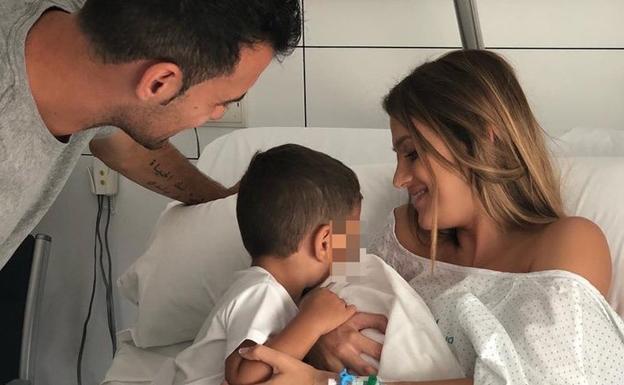 Nace el segundo hijo de Elena Galera y Sergio Busquets