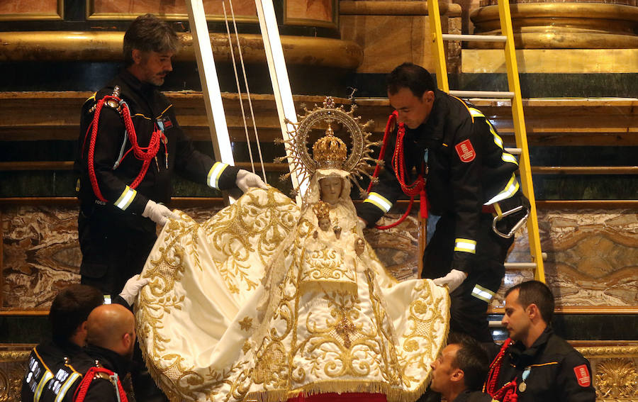 Fotos: La Virgen de la Fuencisla llega a la catedral para su novenario
