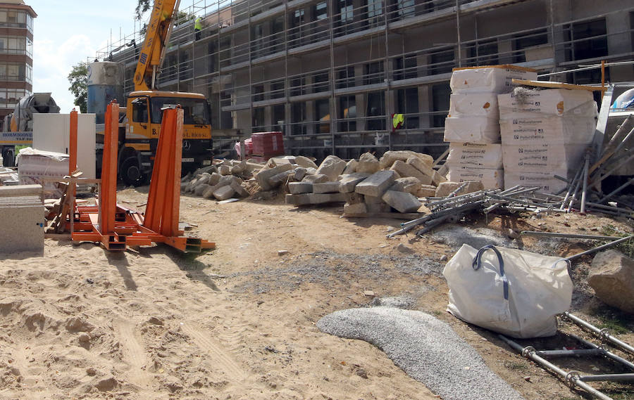 Estado actual de las obras de la segunda fase del campus.