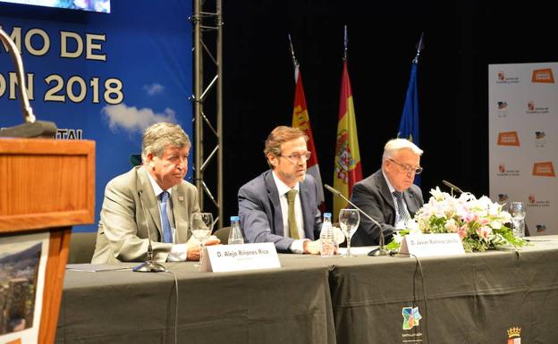 Alejo Riñones, Javier Ramírez y Francisco Gallego, en la inauguración de las jornadas profesionales. 