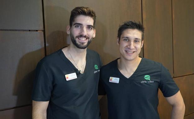 Pablo Esteban y Rubén López, fisioterapeutas de ClinicActiva (Valladolid).