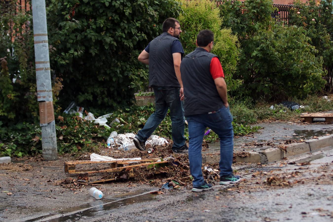 Fotos: La tormenta provoca inundaciones en el polígono de San Cristóbal de Valladolid