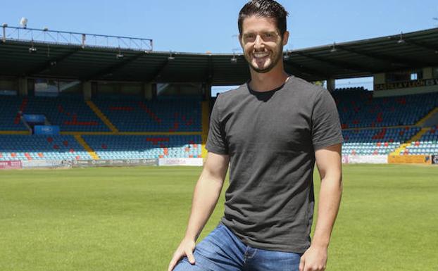 Carlos Indiano, en el estadio Helmántico. 