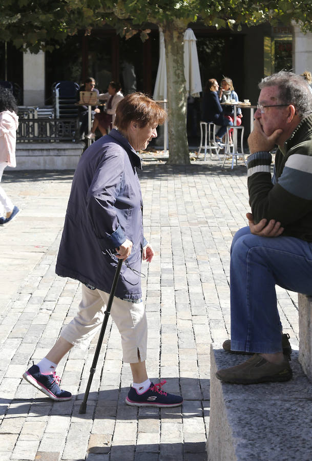 Fotos: Los pensionistas se manifiestan en Palencia