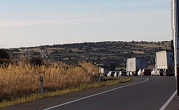 Retenciones por el accidente en el túnel. 