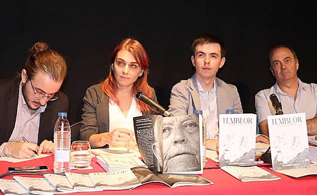 Desde la izquierda, Raúl Asencio, Marina Patrón, Lorenzo Martín del Burgo y Fermín Herrero.