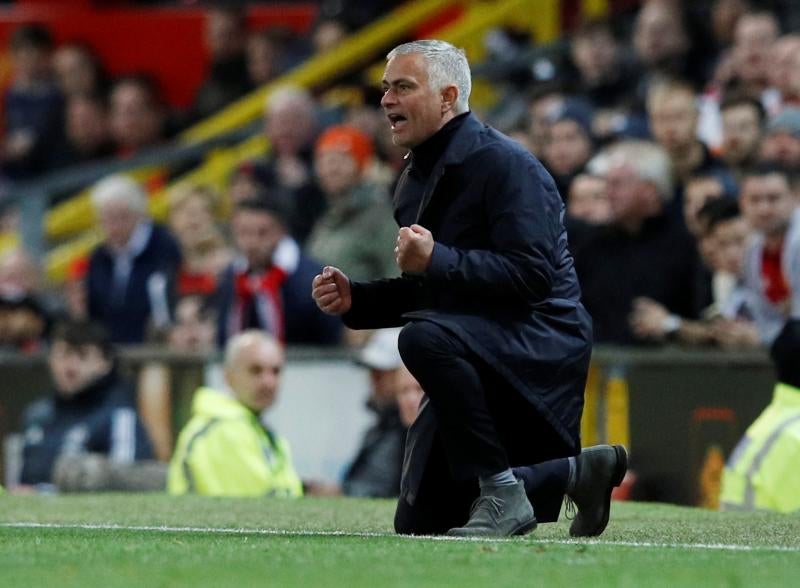 Mourinho, durante el partido.