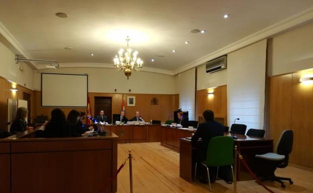 Un momento del juicio contra el exempleado de Bankia. 