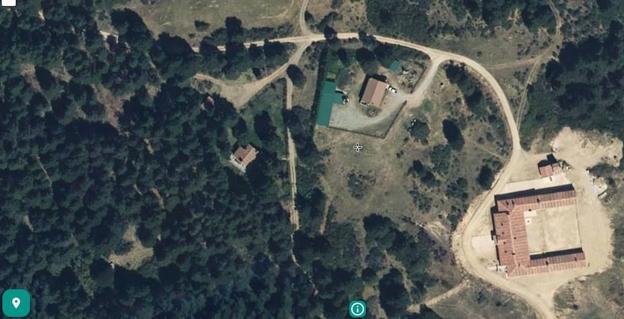 Foto aérea de la zona de Navafría. 