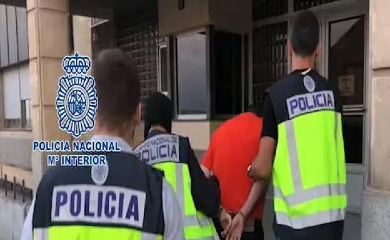Imagen de la detención de Esteban Vacas el pasado 27 de septiembre.