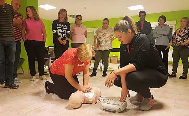 Participantes en los cursos de formación. 