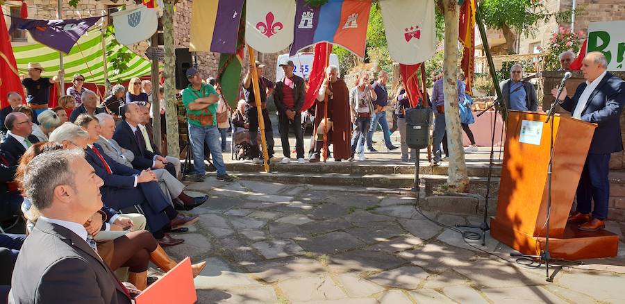 Acto celebrado esta mañana en Brañosera. 