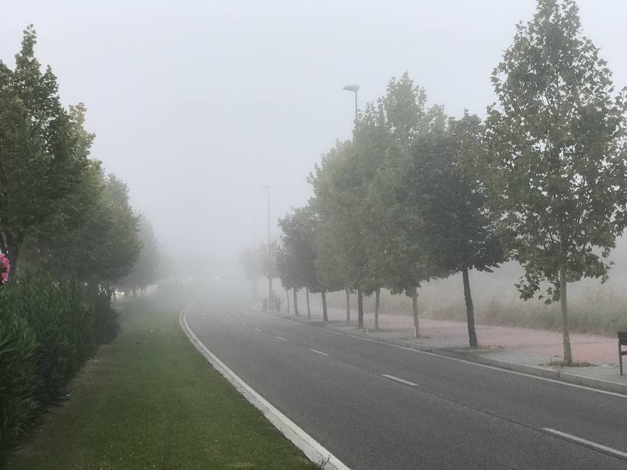 Niebla en Valladolid capital.