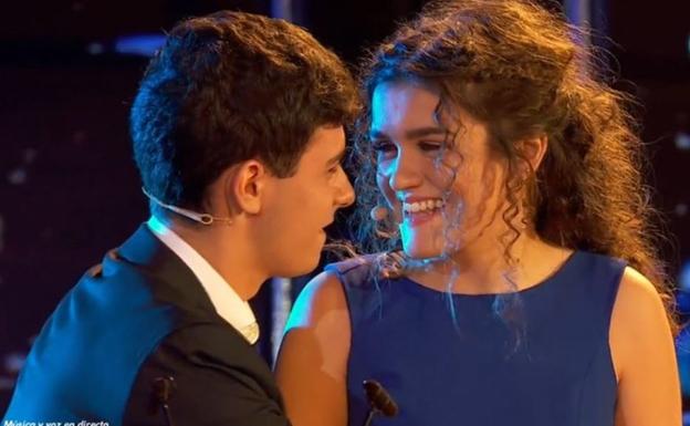 Alfred García y Amaia Romero durante su participación en 'OT'. 