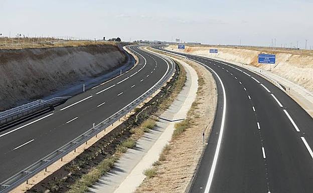 Vista del tramo de la A-60 (autovía Valladolid-León), en 2013.