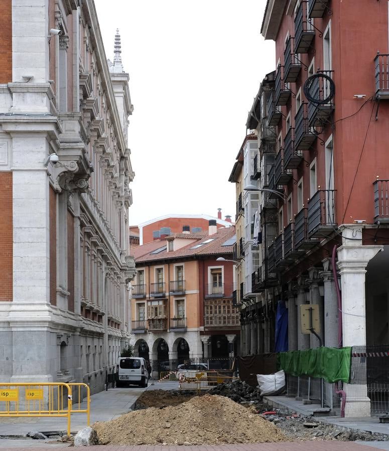 Fotos: Obras de los nuevos accesos al aparcamiento subterráneo de la Plaza Mayor