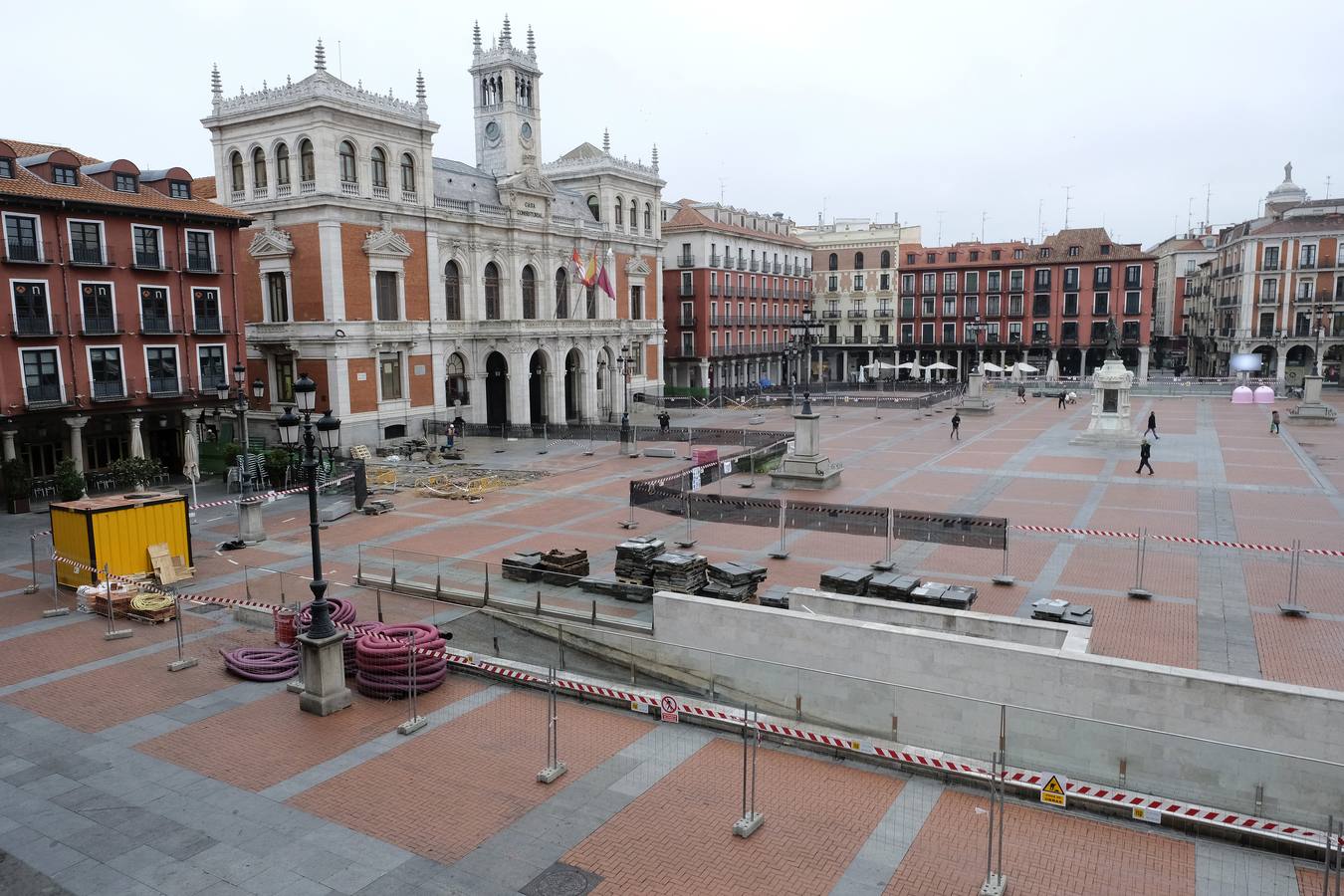 Fotos: Obras de los nuevos accesos al aparcamiento subterráneo de la Plaza Mayor
