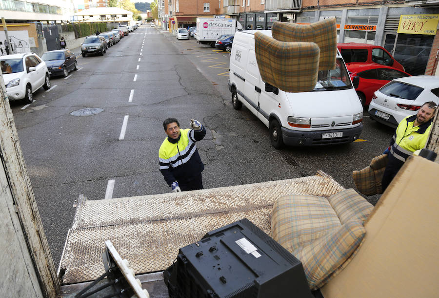 Fotos: Recogida de enseres en Palencia
