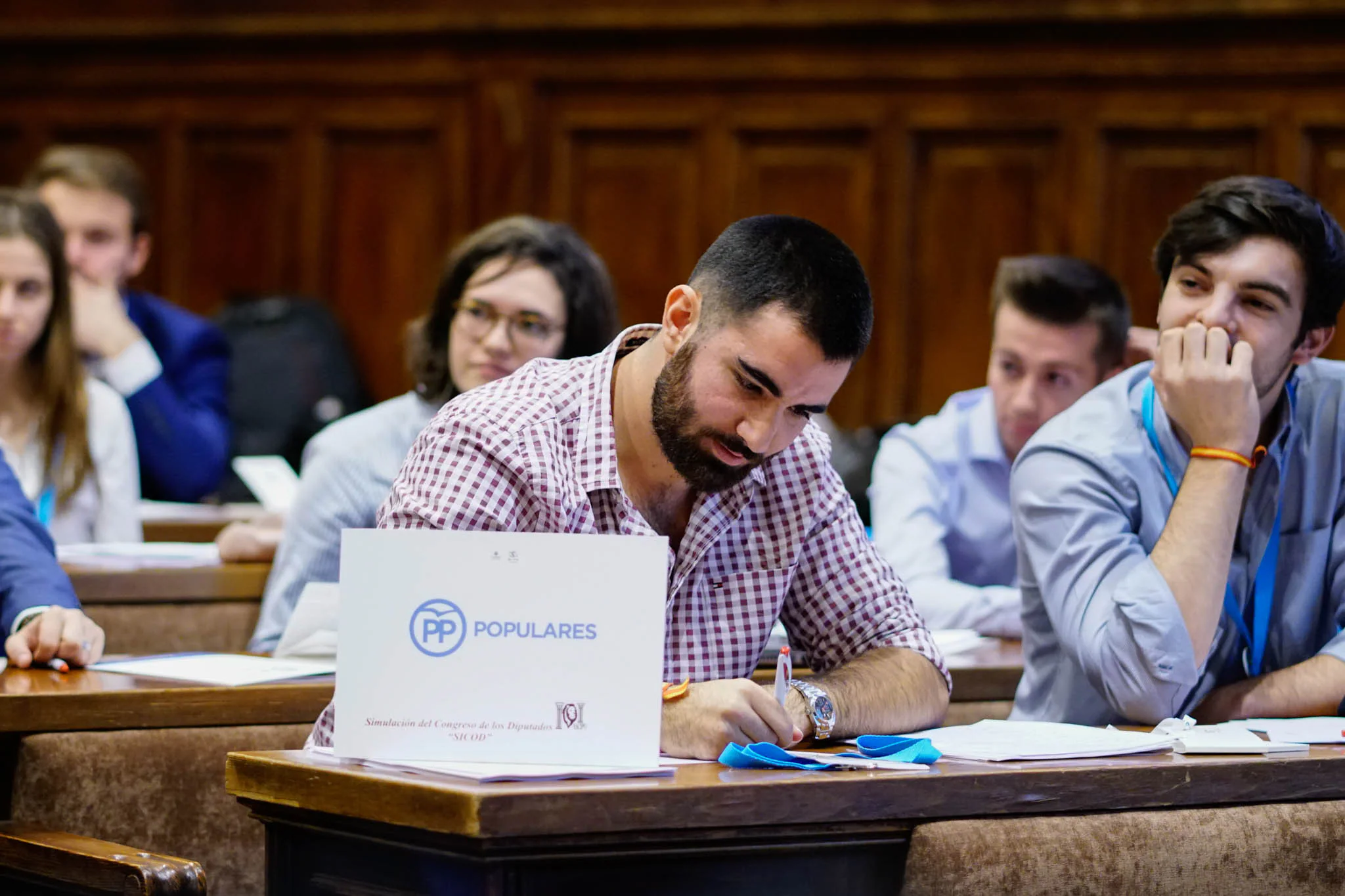 Fotos: Los alumnos de la USAL simulan un debate en el Congreso de los Diputados