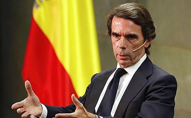 José María Aznar, en octubre en Madrid.
