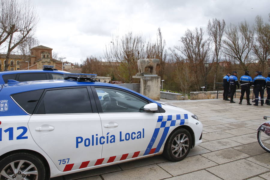 Vehñiculo de la Policía Local de Salamanca.