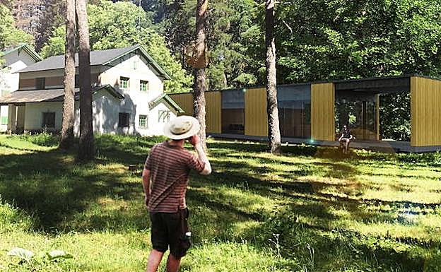 Simulación del proyecto de ampliación y conversión en alojamientos de la Casa de Campanillas.