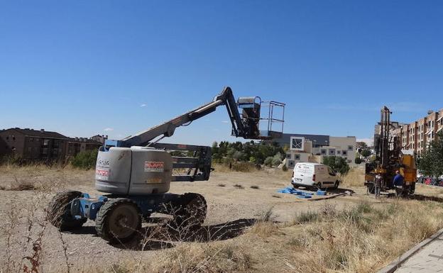 Catas en la parcela en la que se ubicarán ambos edificios. 