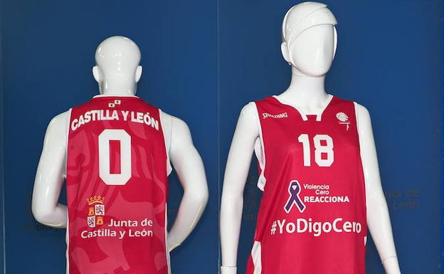 Las selecciones de baloncesto de Castilla y León estrenan equipación contra la violencia machista