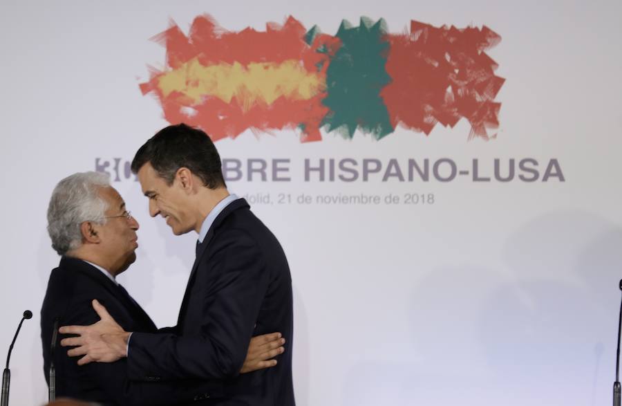 Fotos: Comparecencia de Pedro Sánchez y Antonio Costa tras la Cumbre Hispano-Lusa de Valladolid