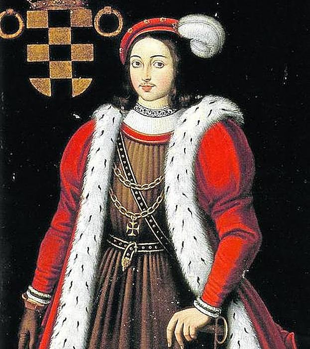 Retrato del conde Ansúrez expuesto en el salón de recepciones del Ayuntamiento de Valladolid.