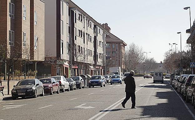Calle Miguel Delibes, en Covaresa.