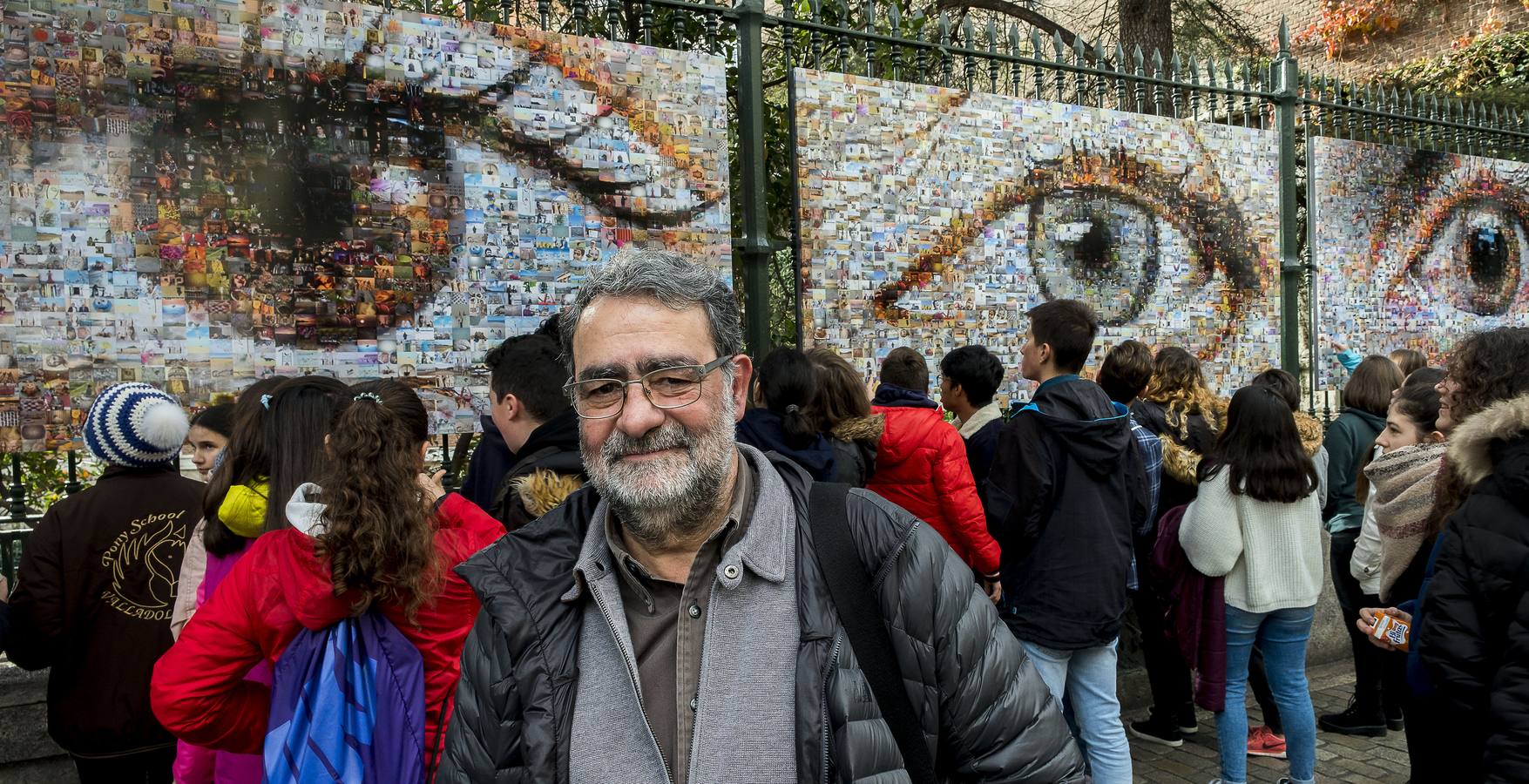 Cuatro paneles, con 1.750 fotografías cada uno, en los que dos mil personas, la mayoría de Valladolid, han aportado una imagen de lo que para ellos es un sueño