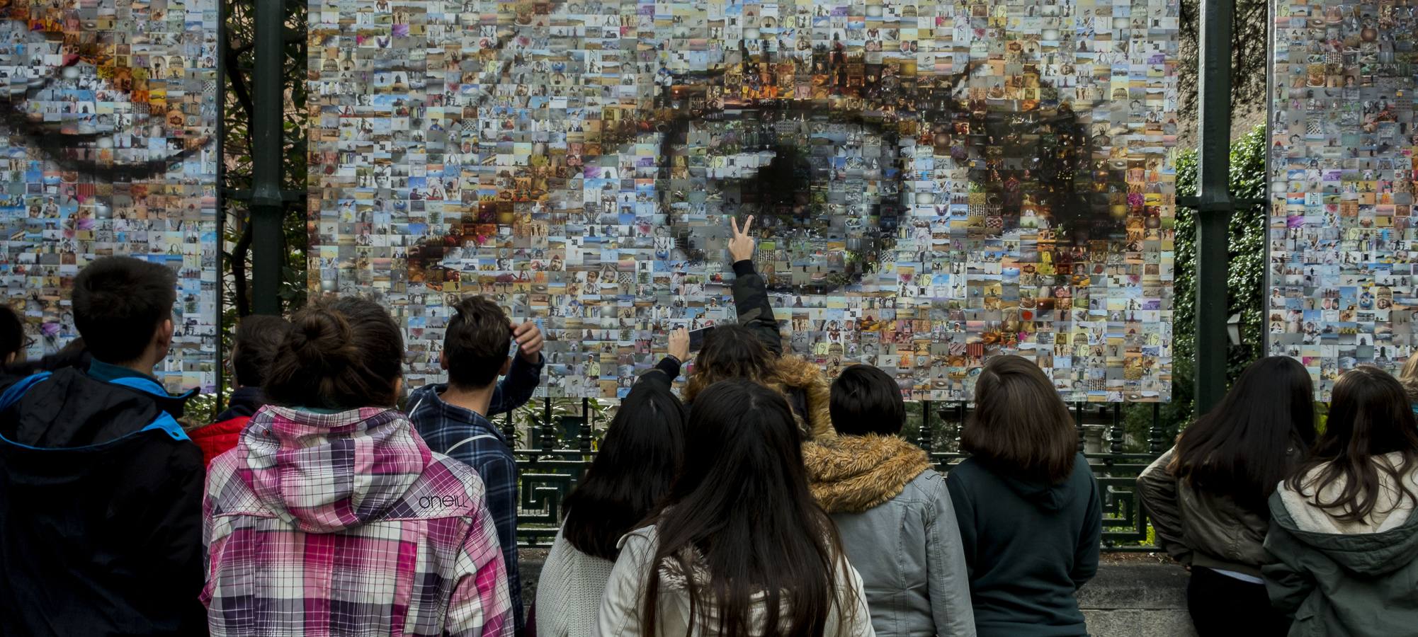 Cuatro paneles, con 1.750 fotografías cada uno, en los que dos mil personas, la mayoría de Valladolid, han aportado una imagen de lo que para ellos es un sueño