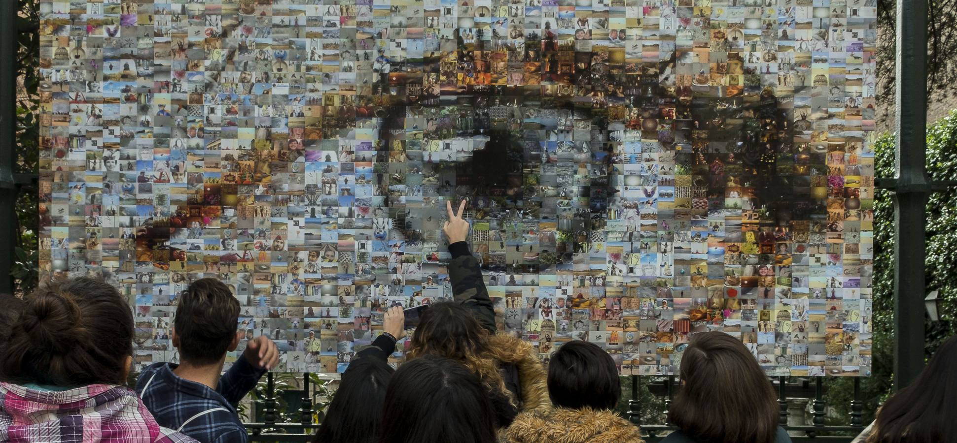 Cuatro paneles, con 1.750 fotografías cada uno, en los que dos mil personas, la mayoría de Valladolid, han aportado una imagen de lo que para ellos es un sueño