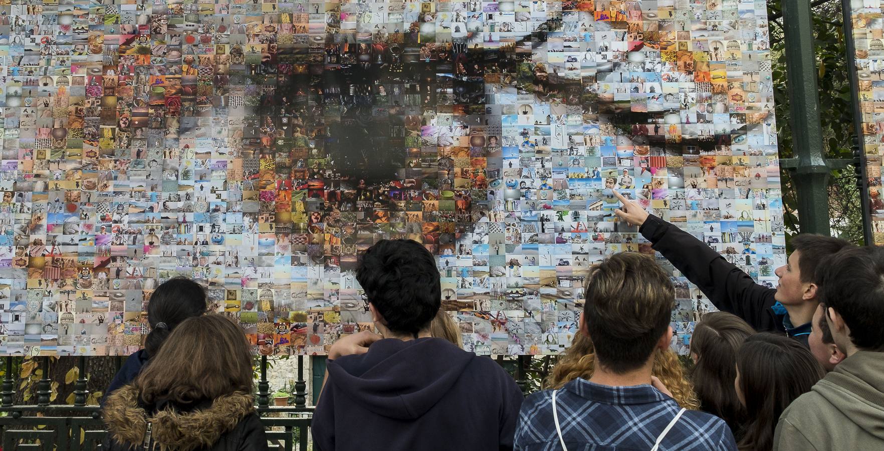 Cuatro paneles, con 1.750 fotografías cada uno, en los que dos mil personas, la mayoría de Valladolid, han aportado una imagen de lo que para ellos es un sueño