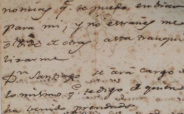 Carta de Goya a su amigo Martín Zapater fechada el 4 de diciembre 1790