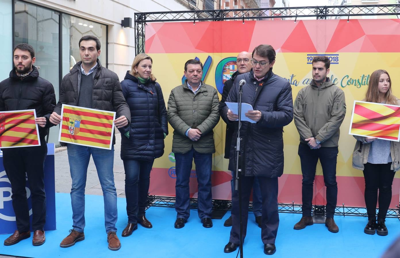 El presidente autonómico del PP y candidato a la Presidencia de la Junta, Alfonso Fernández Mañueco, aboga por un proyecto «de ilusión y futuro» para la ciudad