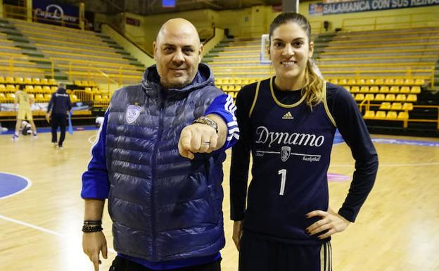 Lucas Mondelo y Marta Xargay, ayer en Würzburg. 