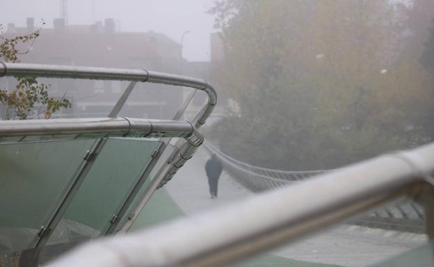 Niebla en Valladolid.