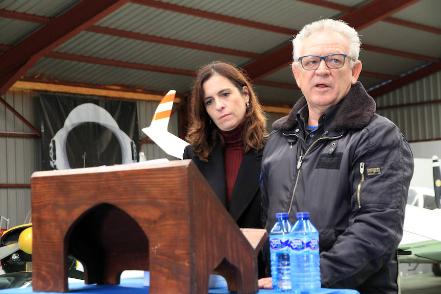 Fotos: Homenaje a José Antonio González en el aeródromo de Fuentemilanos