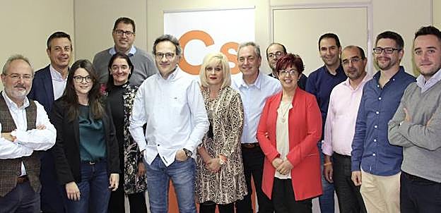 Integrantes del comité provincial de Ciudadanos.