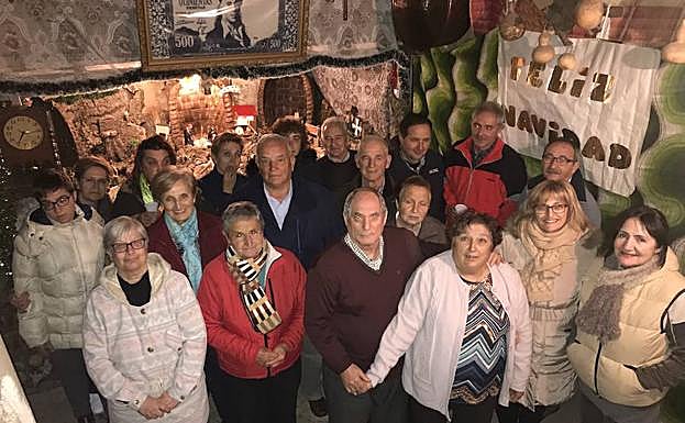 Asistentes a la inauguración del Belén, que tuvo lugar el pasado sábado, día 8. 