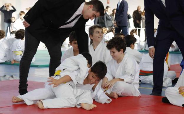 Trescientos niños participaron en la quinta edición de la Fiesta del Judo de Quintanilla de Onésimo