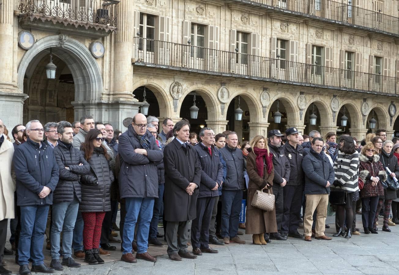 Concentración en la Plaza Mayor de Salamanca.