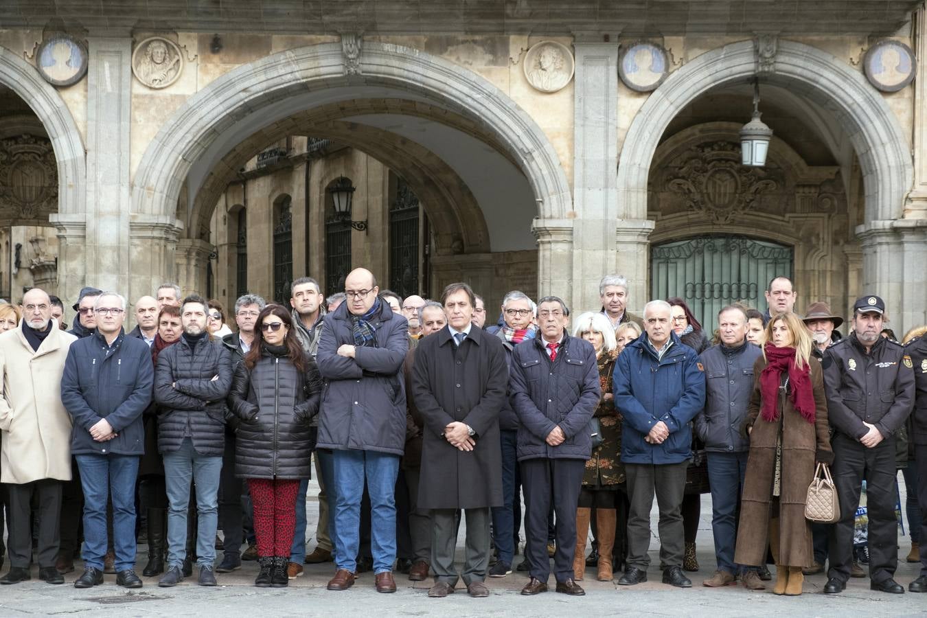 Concentración en la Plaza Mayor de Salamanca.