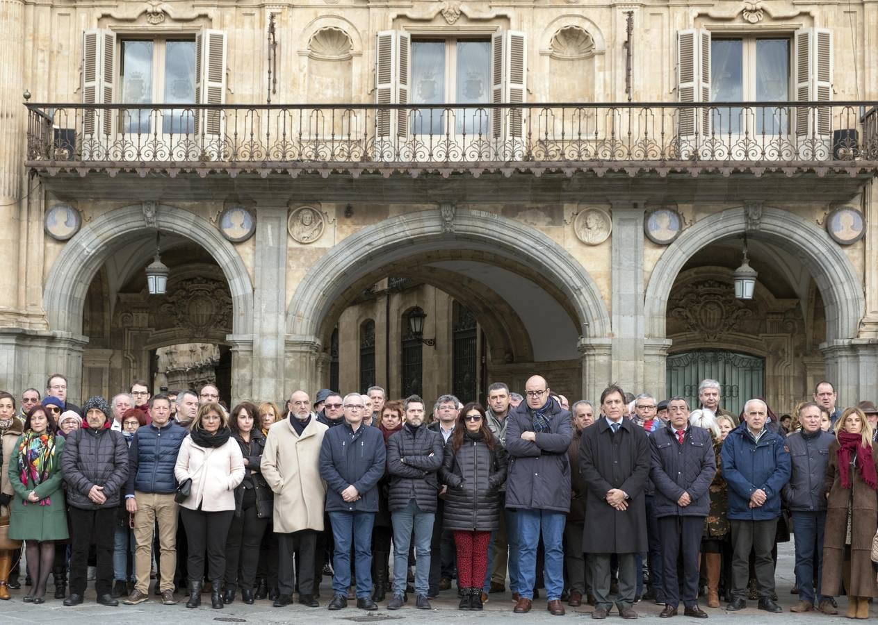 Concentración en la Plaza Mayor de Salamanca.