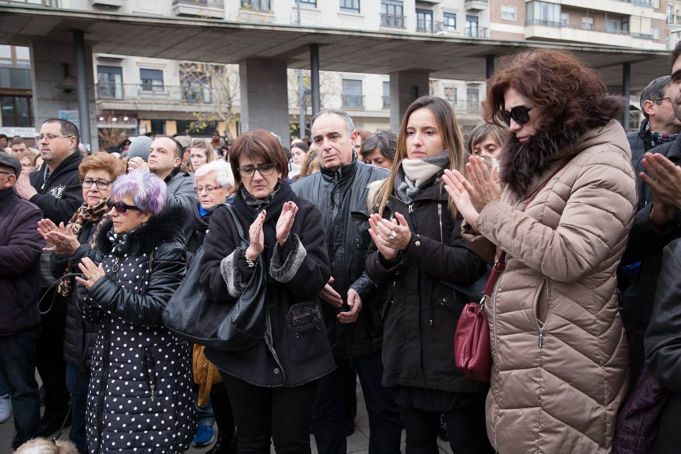 Concentración por la muerte de Laura Luelmo en Zamora.